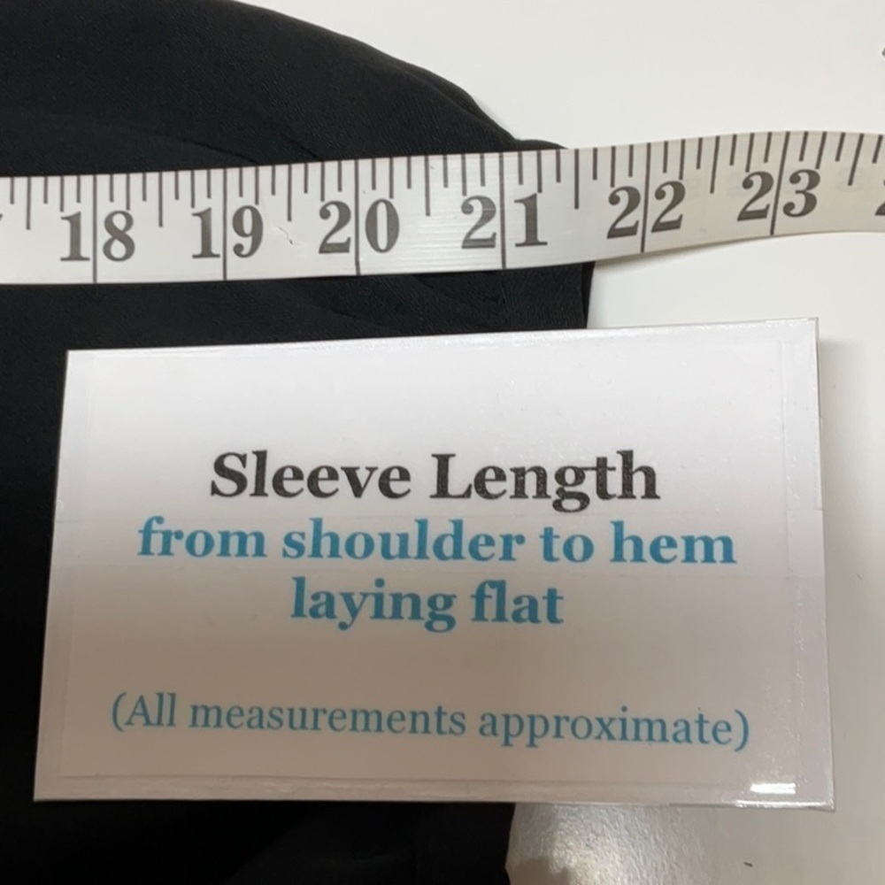 ASOS Button Down Long Sleeve Dress Black Size 24 - Picture 9 of 11